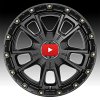 KMC KM100 Sync Satin Black Custom Truck Wheels 4